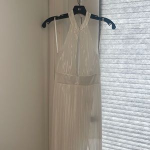 White halter dress